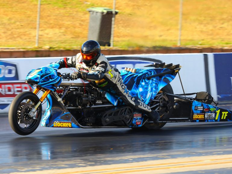 Top Fuel Motorcycle Racer Chris Matheson Sizzles at Santo’s Summer ...