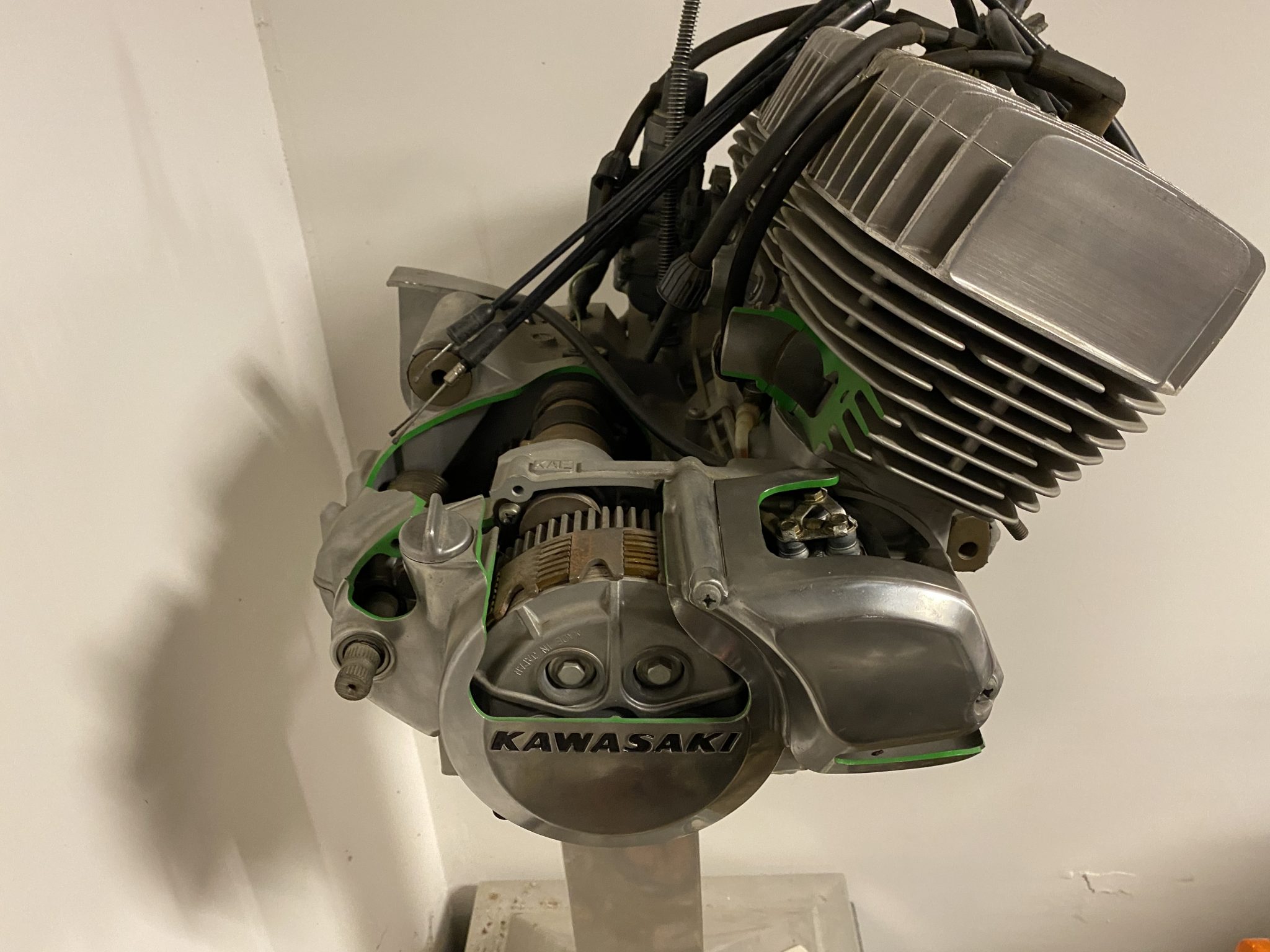 Looking Inside a Kawasaki H1 500 Triple Engine Drag Bike News