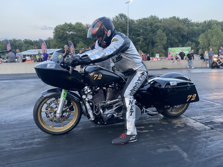 The Biggest Harley Bagger Race Yet Provides Plenty of Excitement Drag