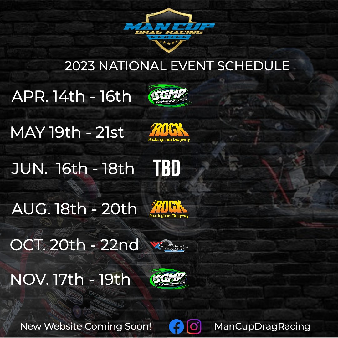 2023 Man Cup Schedule – Drag Bike News