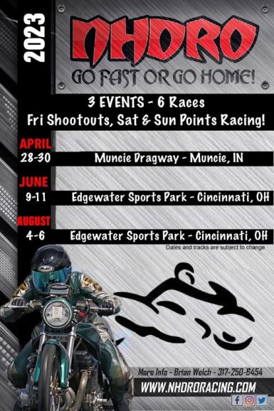 2023 NHDRO Schedule – Drag Bike News