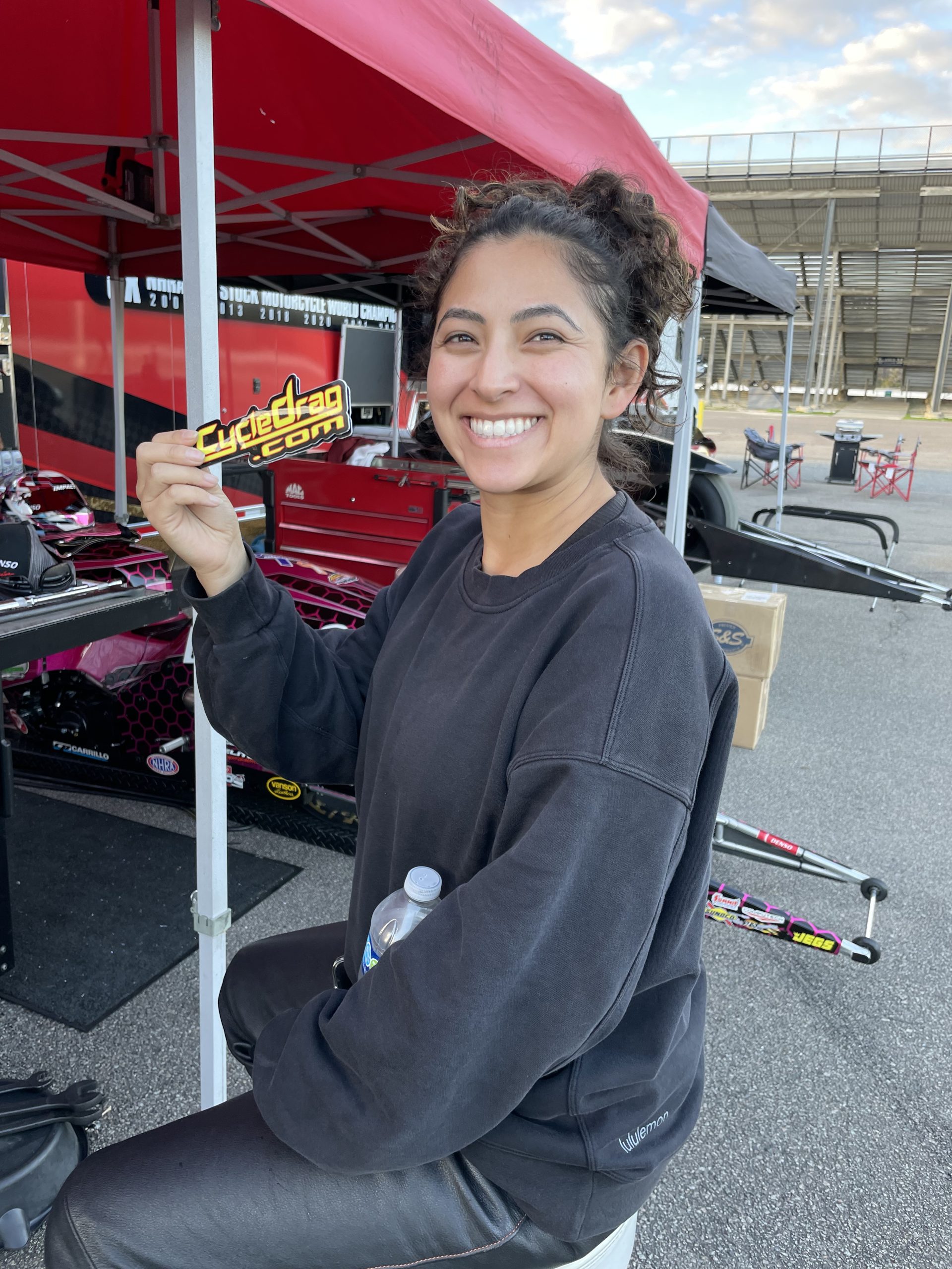 Jianna Salinas Evaristo Continues Rapid Pro Stock Motorcycle Improvement Drag Bike News 0700