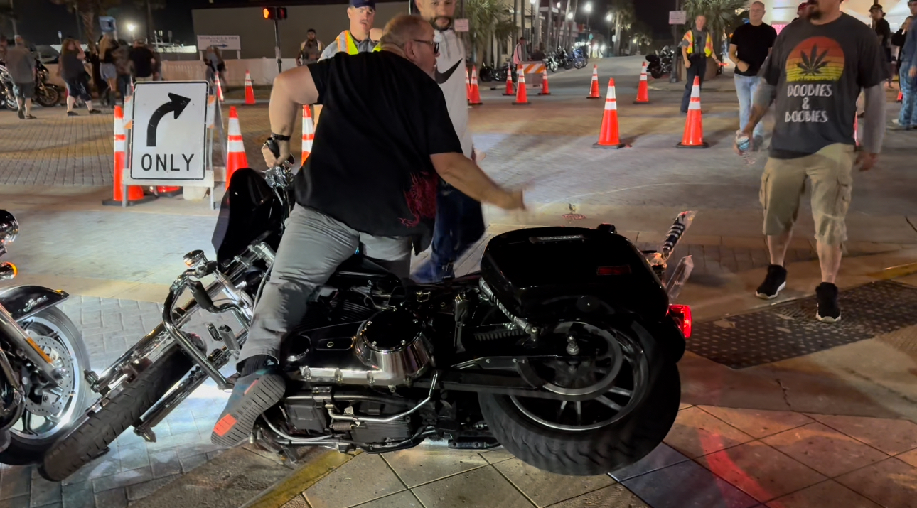 Daytona Biker Crash