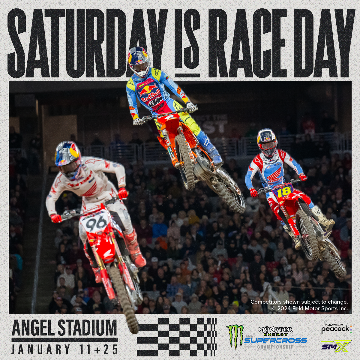 Saturday is raceday Supercross